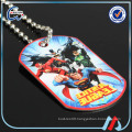 character cartoon dog tag with necklace